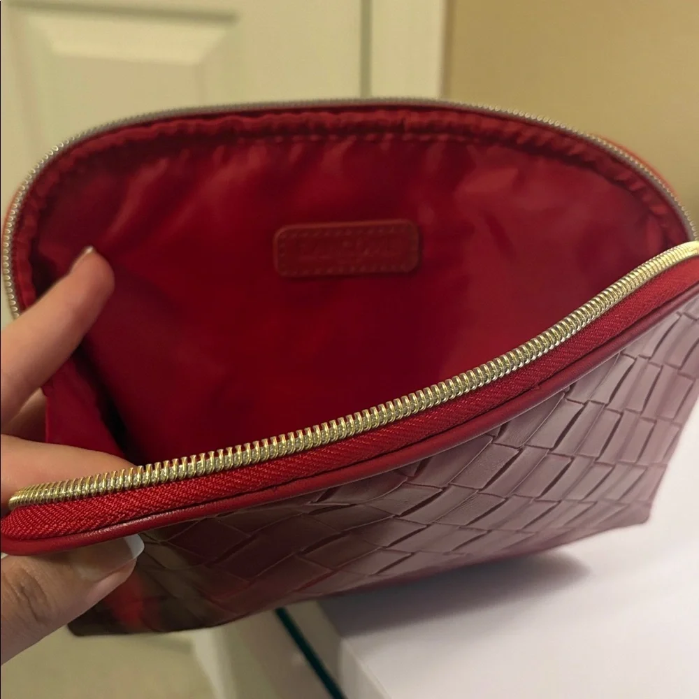 NEW Set Of 2 Lancôme Paris Red Makeup / Toiletry Bag